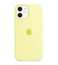 Силіконовий оригінальний чохол Apple iPhone 12 Mini (51) Mellow Yellow