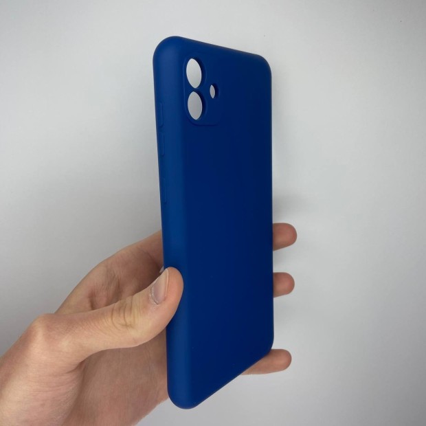 Силіконовий чохол Original Samsung Galaxy A04 (2022) (ShutCam) (Темно-синій)