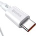 USB-кабель Baseus Superior PD 100W (1m) (Type-C to Type-C) (Білий) CATYS-B02