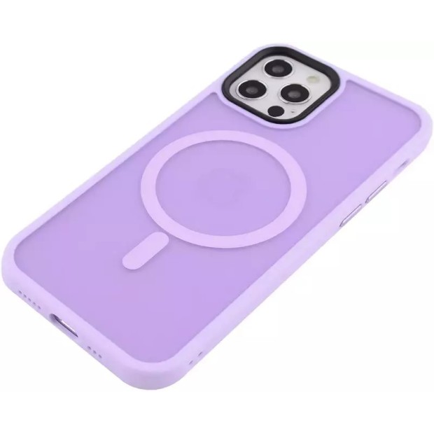 Чохол WAVE Matte Insane Case з MagSafe для iPhone 12  /  12 Pro (Світло-фіолетовий)