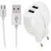 Зарядний пристрій MOXOM HC-02 + Type-C-кабель (Білий)