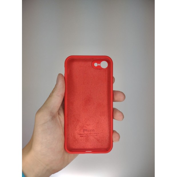 Силіконовий оригінальний чохол RoundCam для Apple iPhone 7  /  8  /  SE (05) Product RED