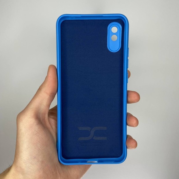 Силіконовий оригінальний 360 чохол для Xiaomi Redmi 9A (ShutCam) (Синій)