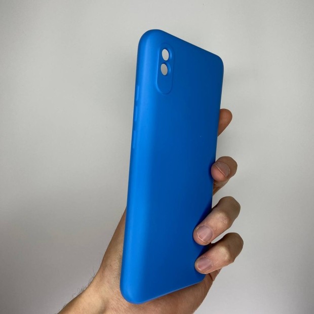 Силіконовий оригінальний 360 чохол для Xiaomi Redmi 9A (ShutCam) (Синій)