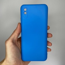 Силіконовий оригінальний 360 чохол для Xiaomi Redmi 9A (ShutCam) (Синій)