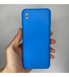 Силіконовий оригінальний 360 чохол для Xiaomi Redmi 9A (ShutCam) (Синій)