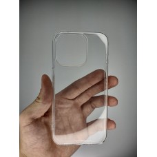 Силиконовый чехол Alabay для Apple iPhone 15 Pro (Прозрачный)