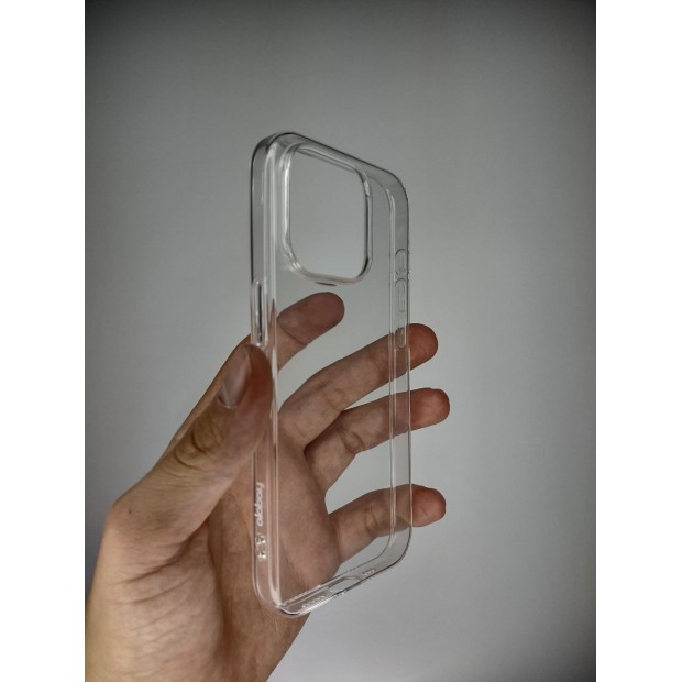 Силіконовий чохол Alabay для Apple iPhone 15 Pro (Прозорий)
