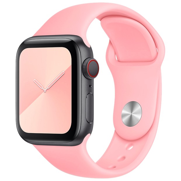 Ремешок Apple Watch Silicone 38 / 40 / 41 / SE (14) Pink