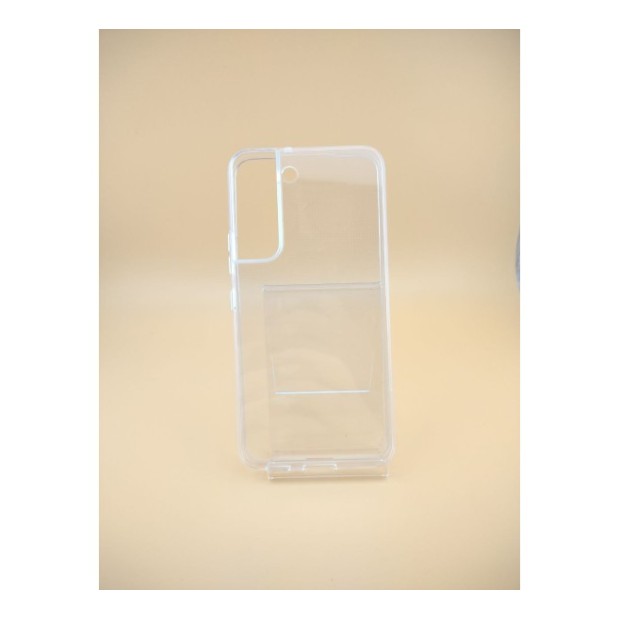 Силіконовий 6D чохол-книжка для Samsung Galaxy S22 (ShutCam) (Прозорий)