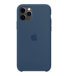 Силіконовий оригінальний чохол для Apple iPhone 11 Pro (45) Джинсовий Синій.