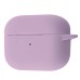 Чохол для навушників Full Silicone Case with Microfiber Apple AirPods 4 (01) Bilberry