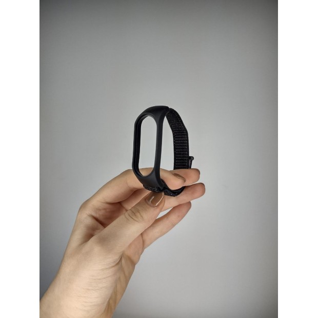 Ремінець Velcro Xiaomi Mi Band 5  /  Mi Band 6  /  Mi Band 7 (Чорний)