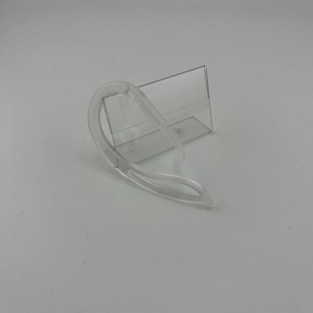 Заушина силіконово-пластикова зігнута для Bluetooth-гарнітури (L) (Прозора)