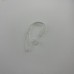 Заушина силіконово-пластикова зігнута для Bluetooth-гарнітури (L) (Прозора)