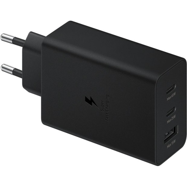 СЗУ-адаптер Samsung 65W Power Adapter Trio (2Type-C / 1USB) (Чёрный) (Original) K