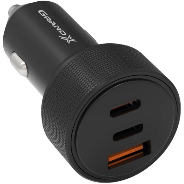 АЗУ-адаптер Grand-X CH-39B 50W (1USB / 2Type-C) (Чёрный) GX