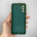 Силіконовий оригінальний чохол Samsung Galaxy A04S (2022) (ShutCam) (Темно-зелений)