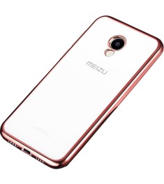 Силіконовий чохол UMKU Line для Meizu M5 (Рожевий)