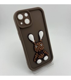 Чохол Pretty Things Case для Apple iPhone 13 (Коричневий / Кролик)