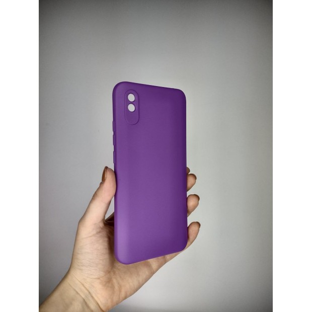 Силіконовий оригінальний чохол 360 для Xiaomi Redmi 9A (ShutCam) (Бузковий)