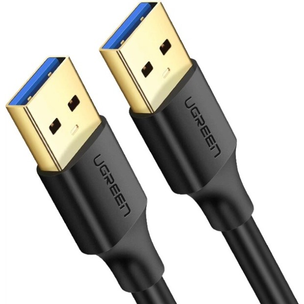 USB-кабель UGREEN US128 USB3.0 - USB3.0 (AM / AM) (1m) (Чорний) (10370) USB-кабель UGREEN US128 USB3.0 - USB3.0 (AM / AM) (1m) (Чорний) (10370)
