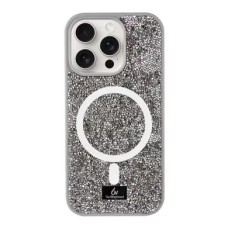 Чехол Bling World Rock Diamond MagSafe iPhone 16 Pro Max (Grey)