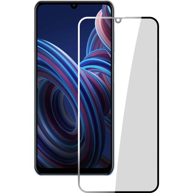 Захисне скло 5D Standard для ZTE Blade A72, чорне.