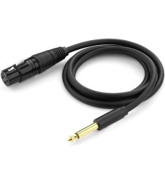 Кабель UGREEN AV131 (6.35мм M - XLR F) (2м) (Чорний)