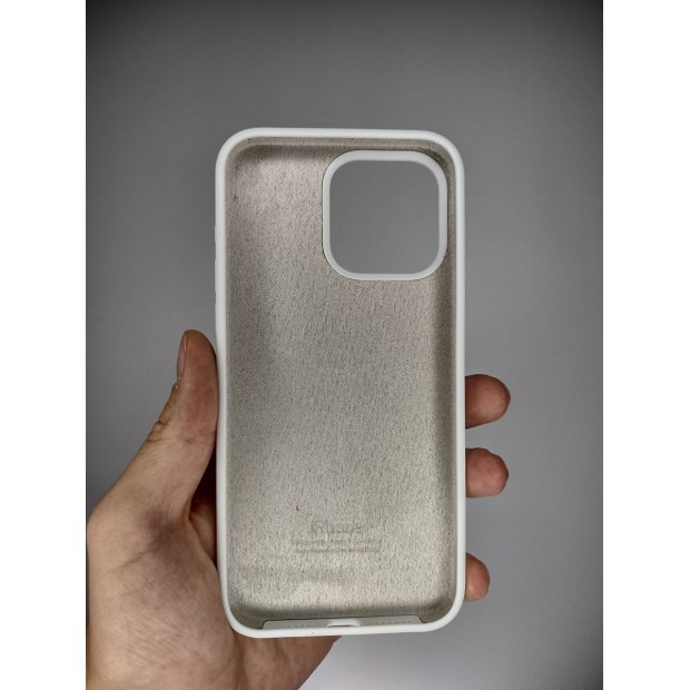 Силікон Original Round Case Apple iPhone 15 Pro Max (06) White