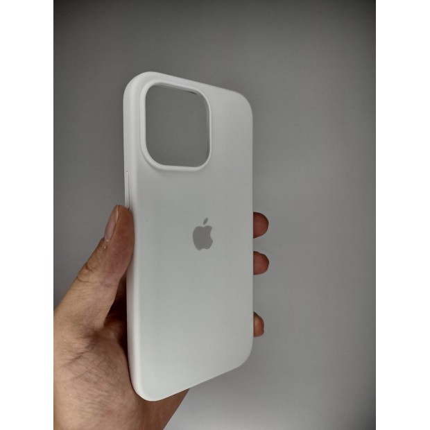 Силікон Original Round Case Apple iPhone 15 Pro Max (06) White