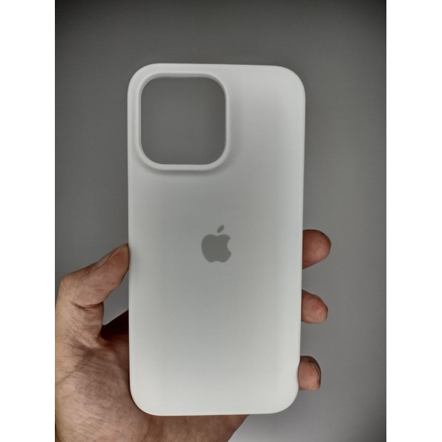 Силікон Original Round Case Apple iPhone 15 Pro Max (06) White
