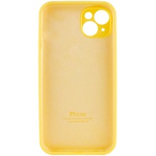 Силикон Original RoundCam Case Apple iPhone 15 (13) Yellow