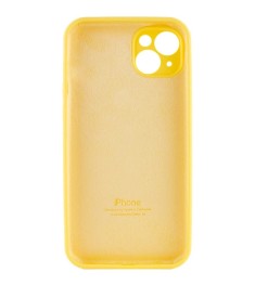 Силикон Original RoundCam Case Apple iPhone 15 (13) Yellow