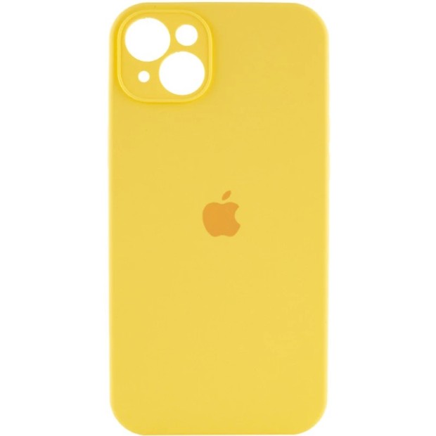 Силикон Original RoundCam Case Apple iPhone 15 (13) Yellow