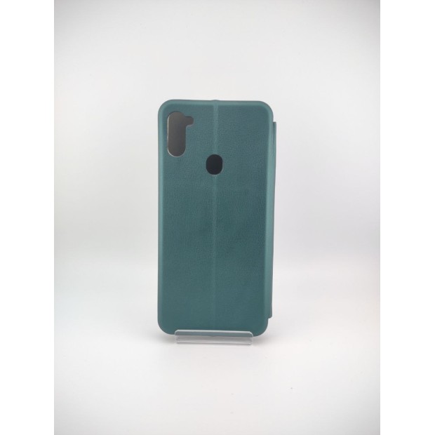 Чехол-книжка Оригинал Samsung Galaxy M11 (2020) (Тёмно-зелёный)