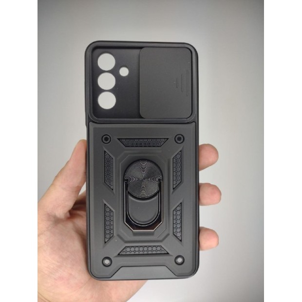 Чохол-книжка Ring Serge Armor Case Samsung Galaxy A04s (ShutCam) (Чорний)