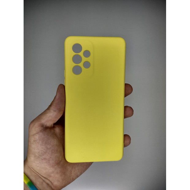 Силікон Original Samsung Galaxy A53 (ShutCam) (Жовтий)