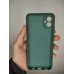 Силіконовий оригінальний чохол Samsung Galaxy A04E (2022) (ShutCam) (Темно-зелений)