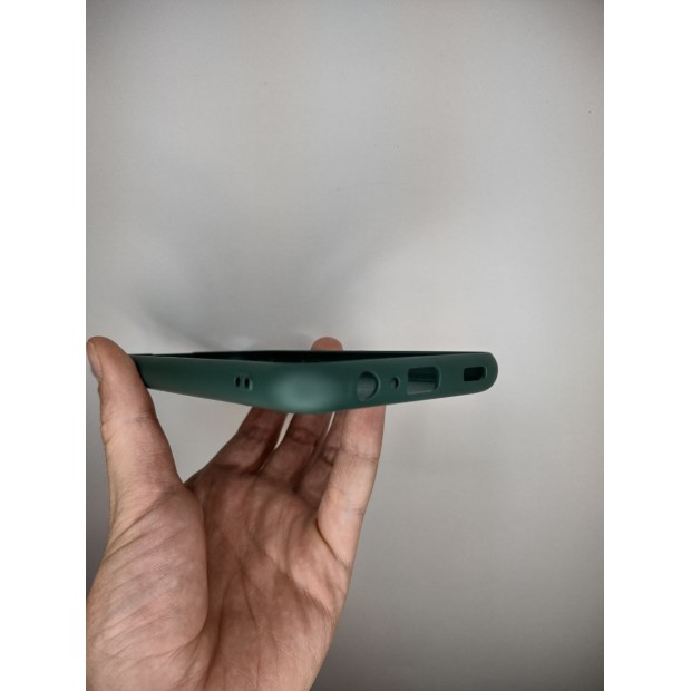 Силіконовий оригінальний чохол Samsung Galaxy A04E (2022) (ShutCam) (Темно-зелений)