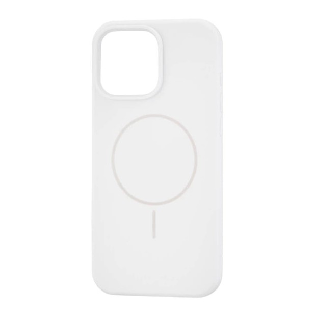 Силикон Original Round Case with MagSafe Apple iPhone 16 Pro Max (06) White