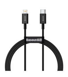 USB-кабель Baseus Tungsten Gold 20W (2м) (Type-C на Lightning) (Чорний) CATLWJ-A..