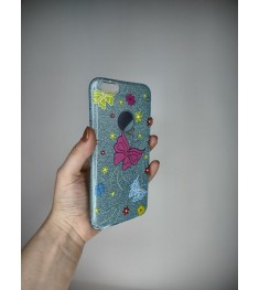 Силикон Glitter Apple iPhone 6 Plus / 6s Plus (Butterfly)