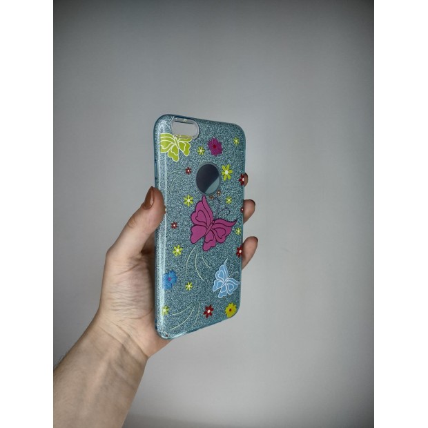 Силикон Glitter Apple iPhone 6 Plus / 6s Plus (Butterfly)