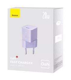 Baseus GaN5 20W Charger Adapter (1 Type-C) (Purple) CCGN050105