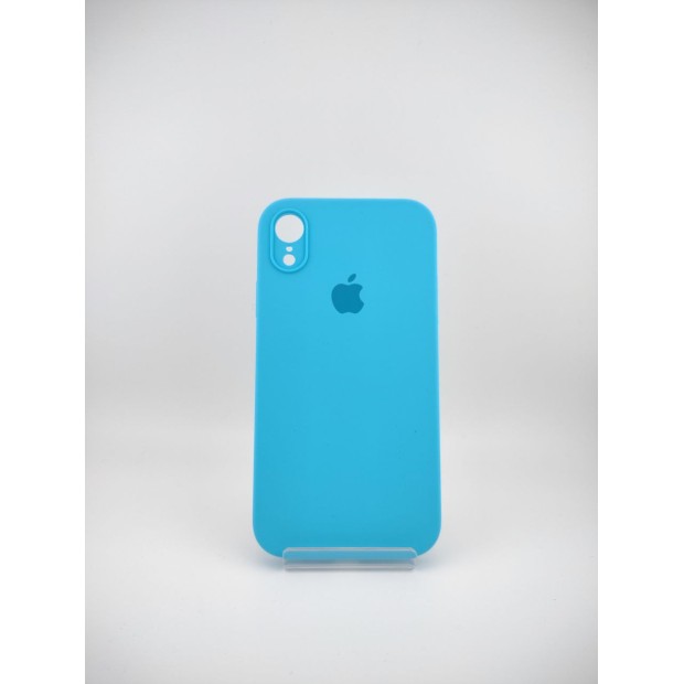 Силіконовий оригінальний чохол Square RoundCam для Apple iPhone XR (20) синій