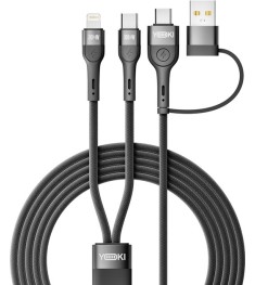 USB-кабель YOKI UNIVERSE YK-UN91 100W (1.2m) (Type-C / USB - Type-C / Lightning)..