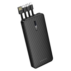 PowerBank Borofone BJ84 10000mAh + встроенный кабель USB / Micro USB / Type C / Lightning (Black) PowerBank Borofone BJ84 10000mAh + встроенный кабель USB / Micro USB / Type C / Lightning (Black)