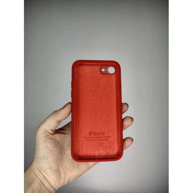 Кремнієвий Чохол Original Square RoundCam для Apple iPhone 7  /  8  /  SE (Паприка)