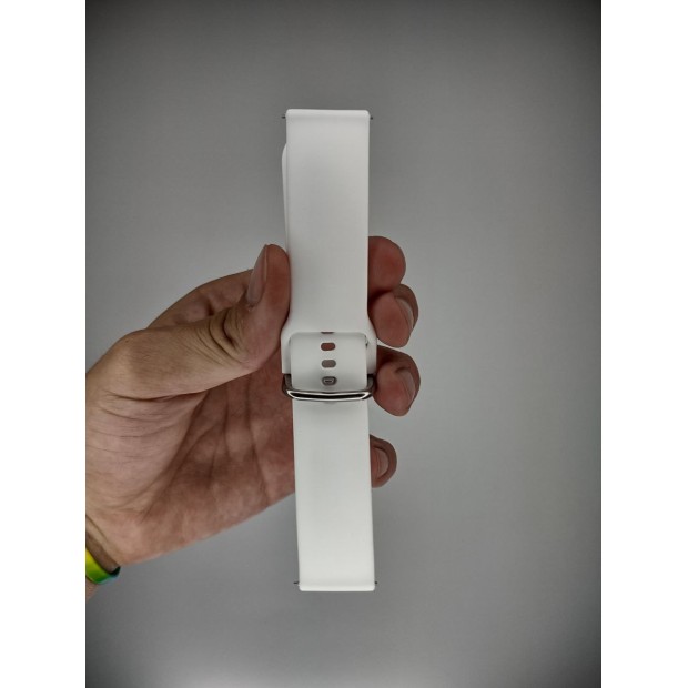 Ремешок для смарт-часов универсальный 22мм Original Design (Белый) Ремешок для смарт-часов универсальный 22мм Original Design (Белый)